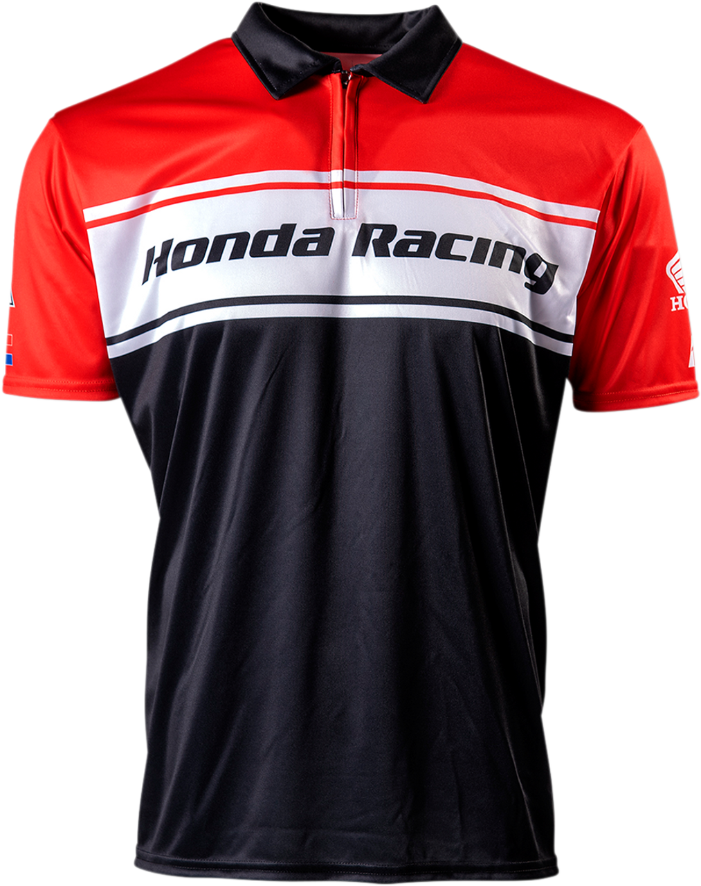 FACTORY EFFEX Honda Team Pit Shirt - Red/Black - Medium 23-85302