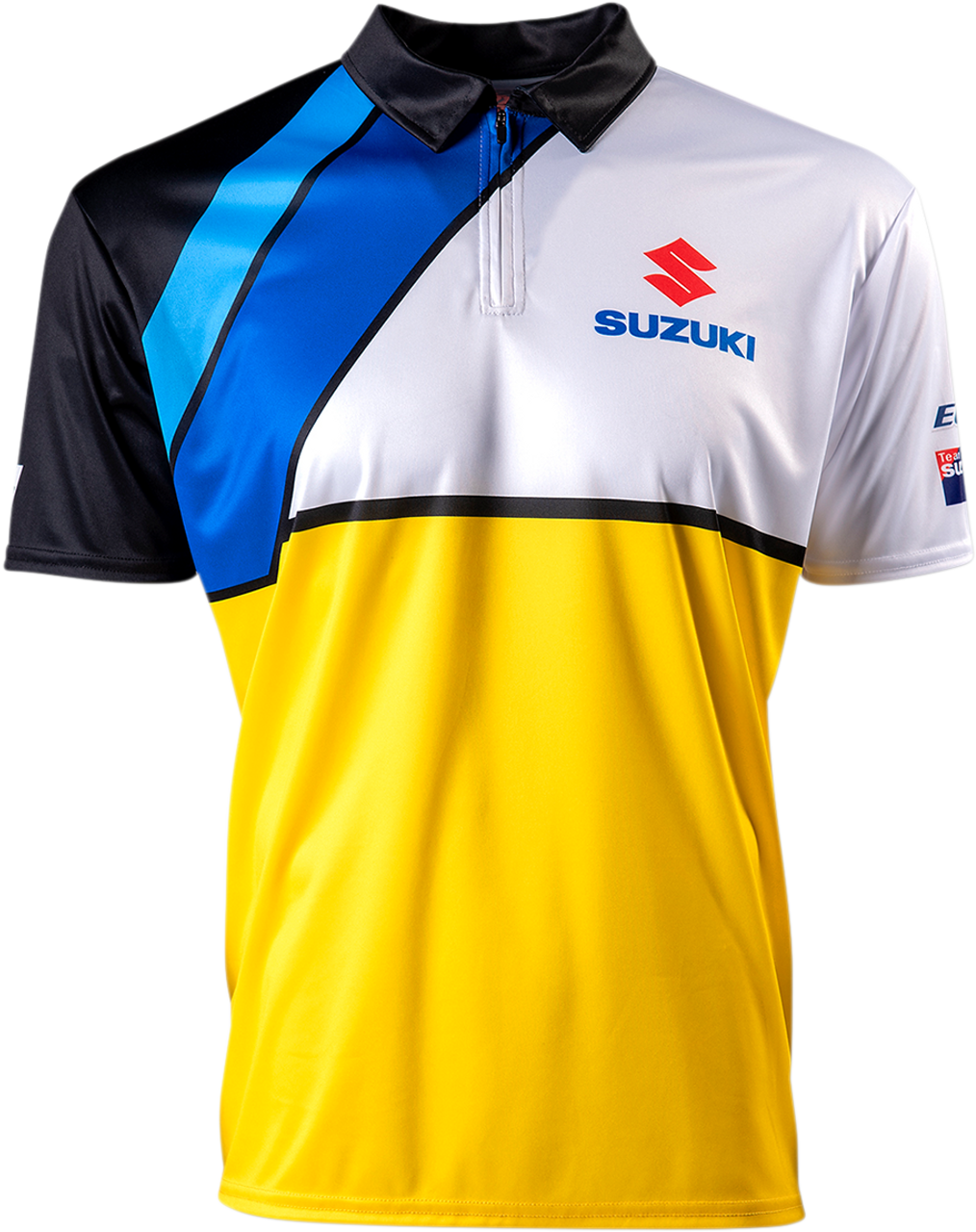 FACTORY EFFEX Suzuki Team Pit Shirt - White/Yellow - 2XL 23-85408