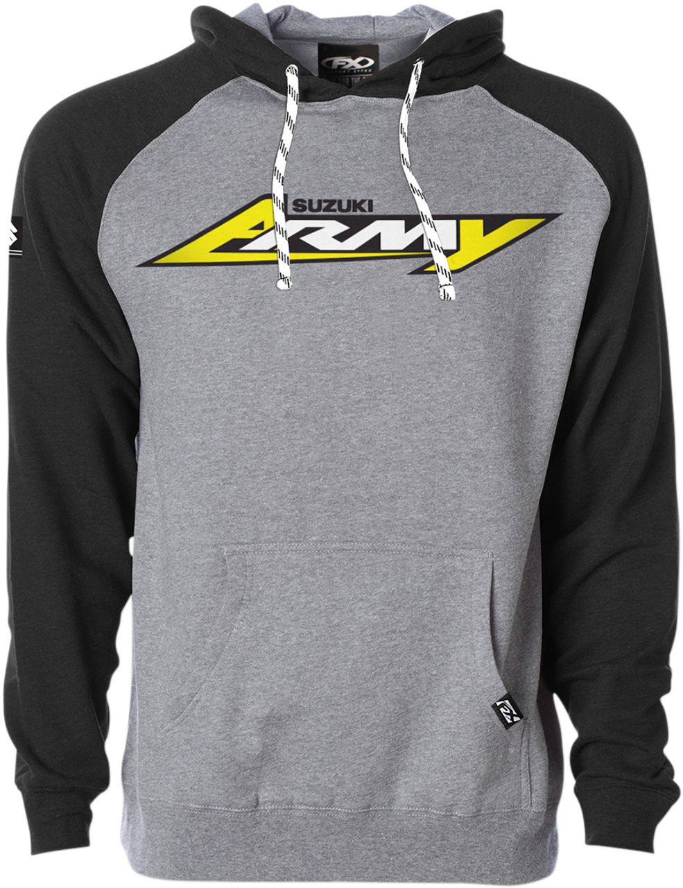 FACTORY EFFEX Suzuki Army Hoodie - Black/Heather - Large 23-88404